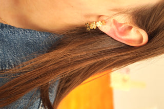 Flower Hoops - Earrings