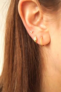 Diamond V Stud - Earrings