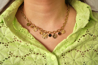 Multi Chunky Coins - Necklace