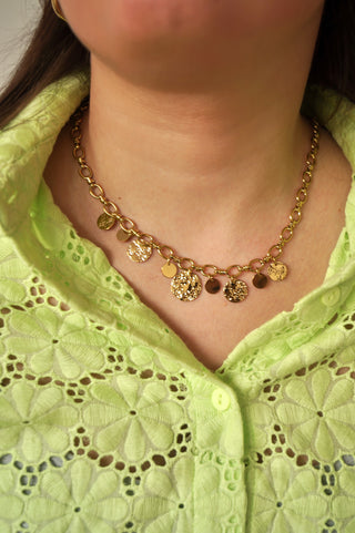 Multi Chunky Coins - Necklace
