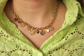 Multi Chunky Coins - Necklace