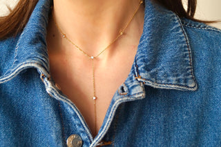 Mini Y Diamonds - Necklace