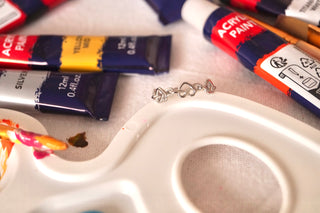 Woven Silver Hearts - Ring