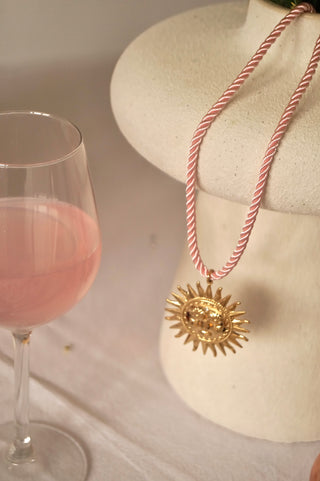 Baby Pink Sun Cord - Necklace