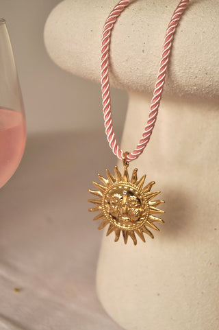 Baby Pink Sun Cord - Necklace
