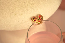 Load image into Gallery viewer, Pink &amp; Orange Diamond Heart - Ring
