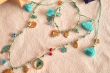 Load image into Gallery viewer, Blue Summer Cord Charms - Bracelet
