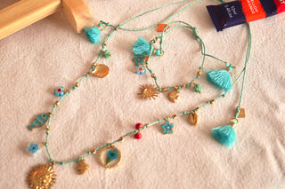 Baby Blue Summer Cord - Necklace