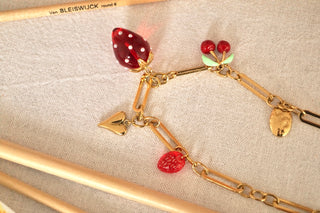 Funky Strawberry Charms - Necklace