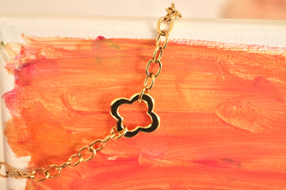 Chunky Chained Clover - Bracelet