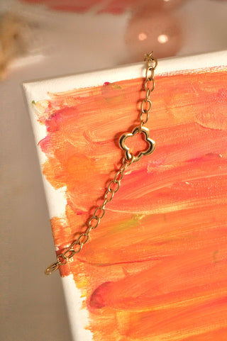 Chunky Chained Clover - Bracelet