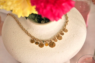 Multi Chunky Coins - Necklace