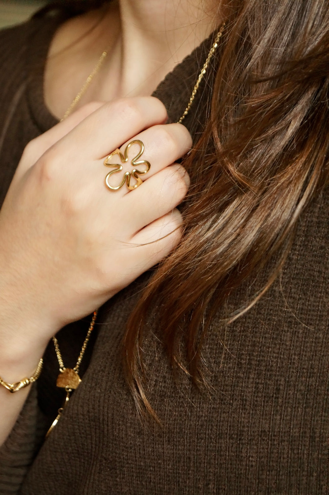 Curvy Flower - Rings