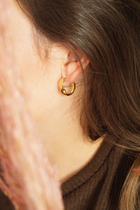 Farah Hoops - Earrings