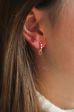 Load image into Gallery viewer, Pink Simple Diamond Stud - Earring(s)
