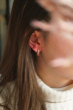 Load image into Gallery viewer, Pink Simple Diamond Stud - Earring(s)
