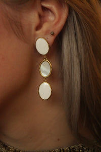 White Elisabeth - Earrings