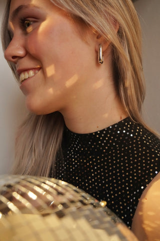 Silver Frances Hoops - Earrings