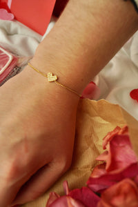 Cute Strass Heart - Bracelet