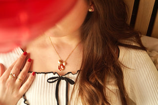 Heart & Pearl Amulet - Necklace