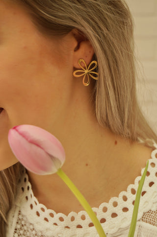 Daisy Open Flower - Earrings