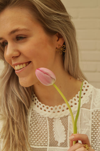 Daisy Open Flower - Earrings