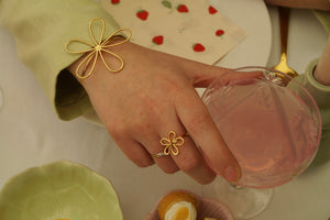 Daisy Open Flower - Ring