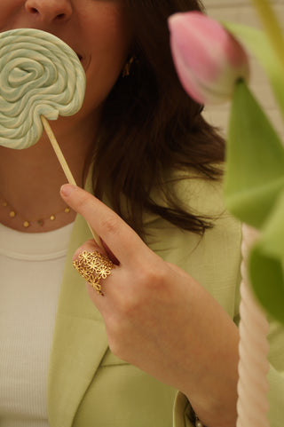 Rosy Multi Flowers - Ring