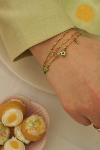 Green Summer Charms (3 in 1) - Bracelet