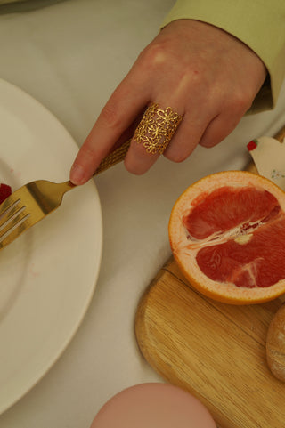 Rosy Multi Flowers - Ring