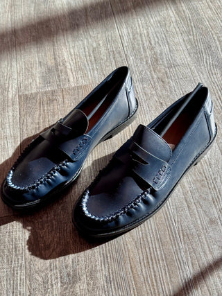 Dark Blue Loafers - Shoes