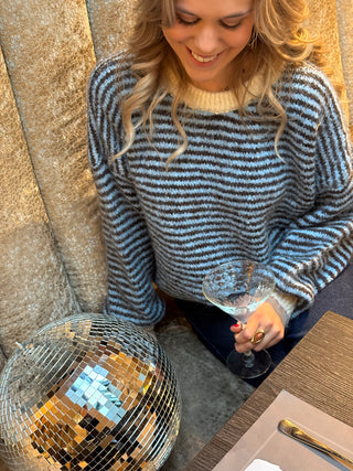 Blue Julie Stripes - Pull