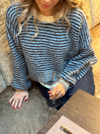 Blue Julie Stripes - Pull