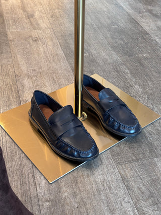 Dark Blue Loafers - Shoes