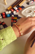 Load image into Gallery viewer, Red Galaxy Heart Charms - Bracelet
