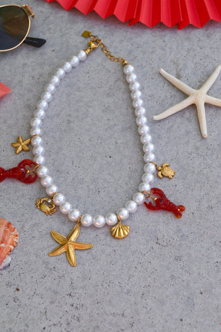 Chunky Seaside Pearls - Necklace
