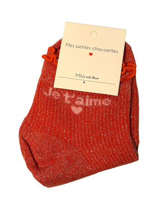 Bright Orange Je T'Aime- Socks