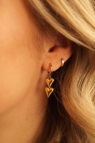 Double Hearts - Earrings