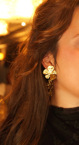 Big Triple Flowers - Earrings