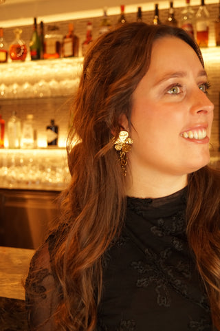 Big Triple Flowers - Earrings