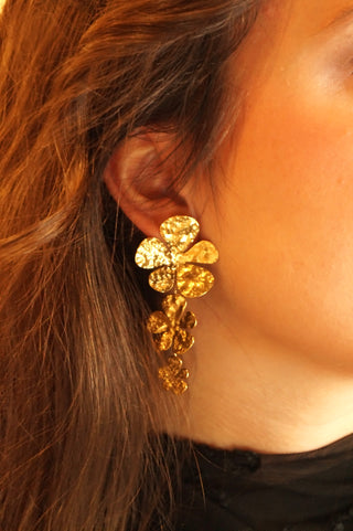 Big Triple Flowers - Earrings