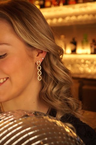 Multi Diamond Ovals - Earrings