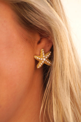 Pearly Starfish - Earrings
