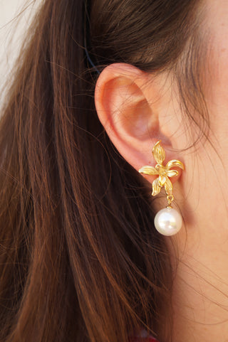 Flower & Pearl - Earrings
