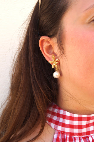 Flower & Pearl - Earrings
