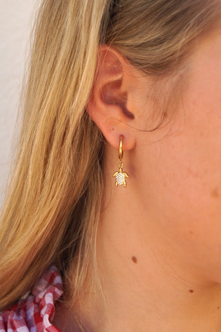 Diamond Turtle - Earrings