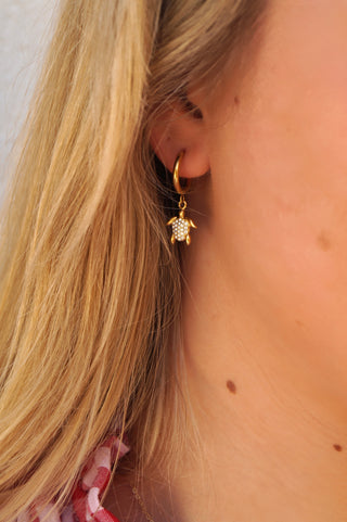 Diamond Turtle - Earrings