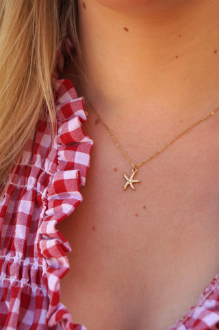 Diamond Starfish - Necklace