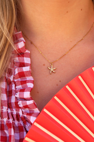 Diamond Starfish - Necklace