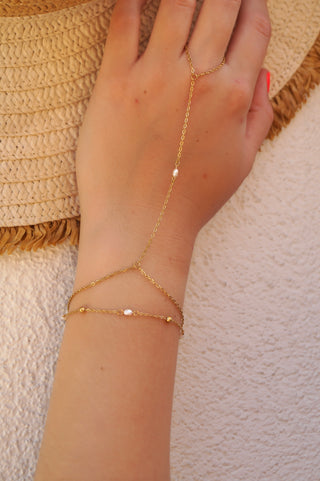 Pearly Handchain - Bracelet